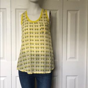 Joie Yellow Silk Tank Top NEW w tags